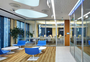 Стационарные офисные перегородки в проекте Microsoft Technology Center